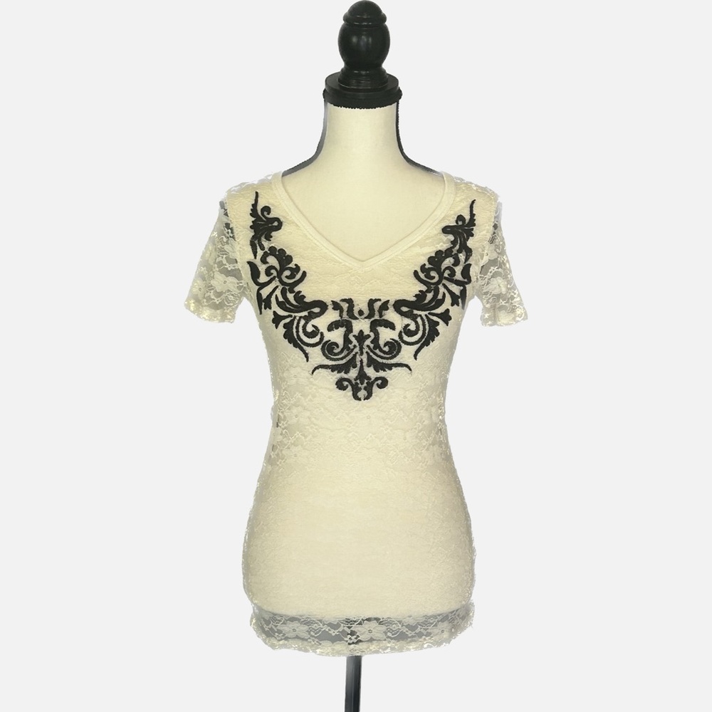 Vocal Sexy Lace Tee